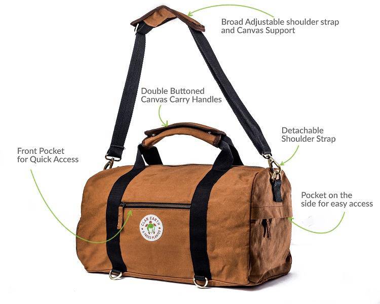 Buy Rhino Duffel - Cherry Red | Shop Verified Sustainable Travel Duffel on Brown Living™