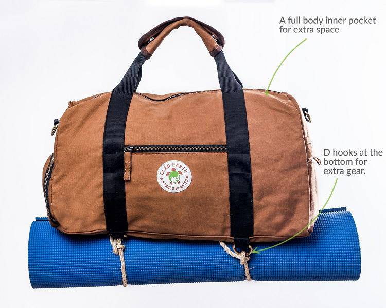 Buy Rhino Duffel - Cherry Red | Shop Verified Sustainable Travel Duffel on Brown Living™