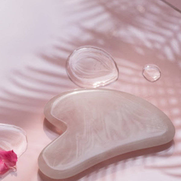 Buy Rose Quartz Gua Sha | Shop Verified Sustainable Massager on Brown Living™