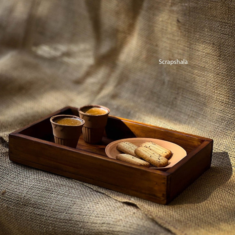 Buy Rozana Tray | Multipupose | Natural Reclaimed Wood | Shop Verified Sustainable Trays & Platters on Brown Living™