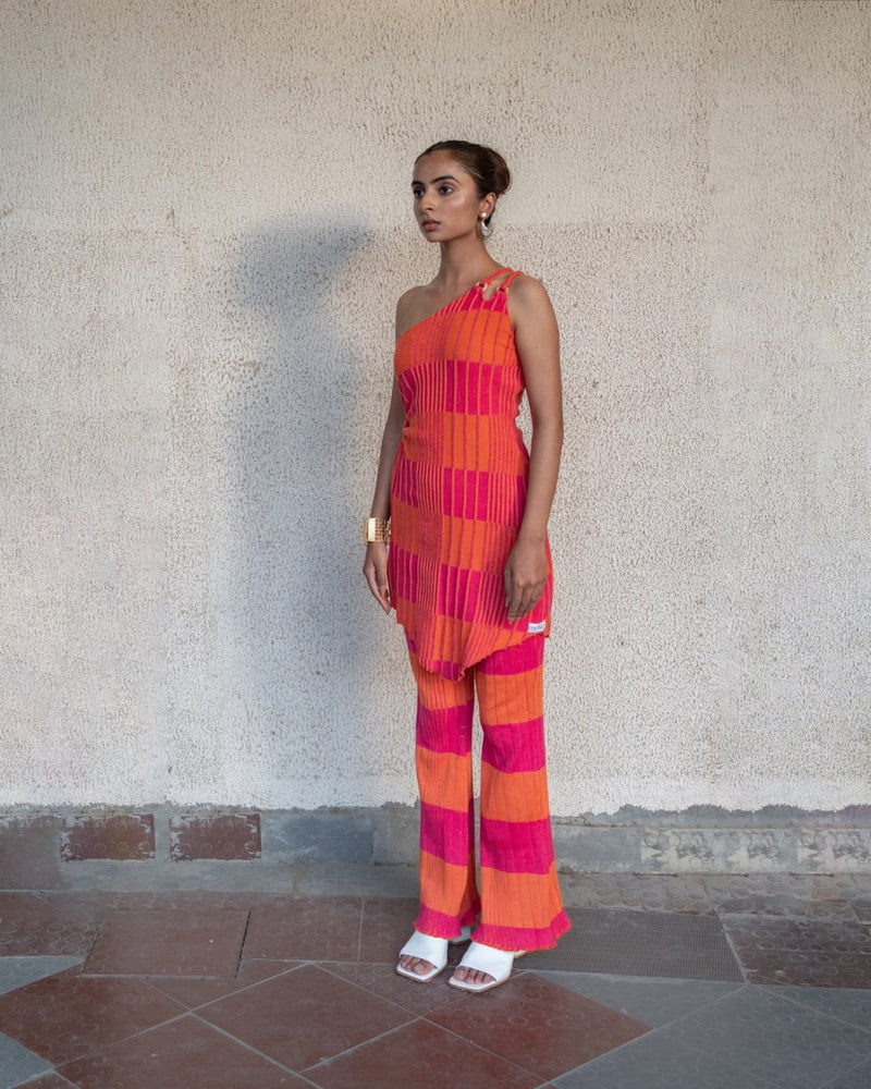 Buy Sadie Set - Pink and Orange | Shop Verified Sustainable Womens Co-Ord Sets on Brown Living™