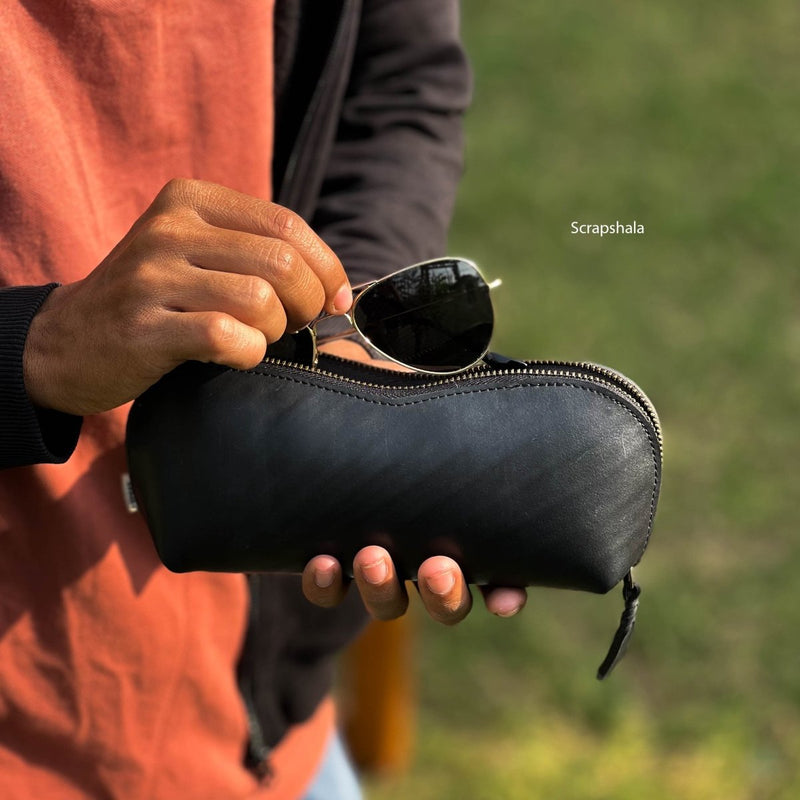 Buy Safar Sunglass Case | Vegan | Water-proof | Sturdy | Upcycled Tyre Tube | Shop Verified Sustainable Travel Organiser on Brown Living™