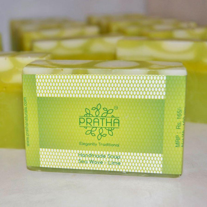 Buy Sea Waves with Lime | Cold Process Handmade Soap | Shop Verified Sustainable Body Soap on Brown Living™