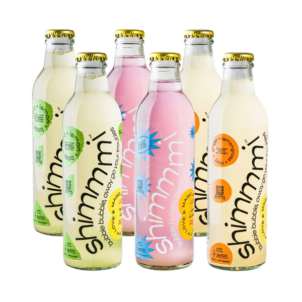 Buy Shimmmi Kombucha - Sparkling Fermented Tea | Fan Favourite Box | Box of 6 (250ml x 6) | Shop Verified Sustainable Health & Energy Drinks on Brown Living™