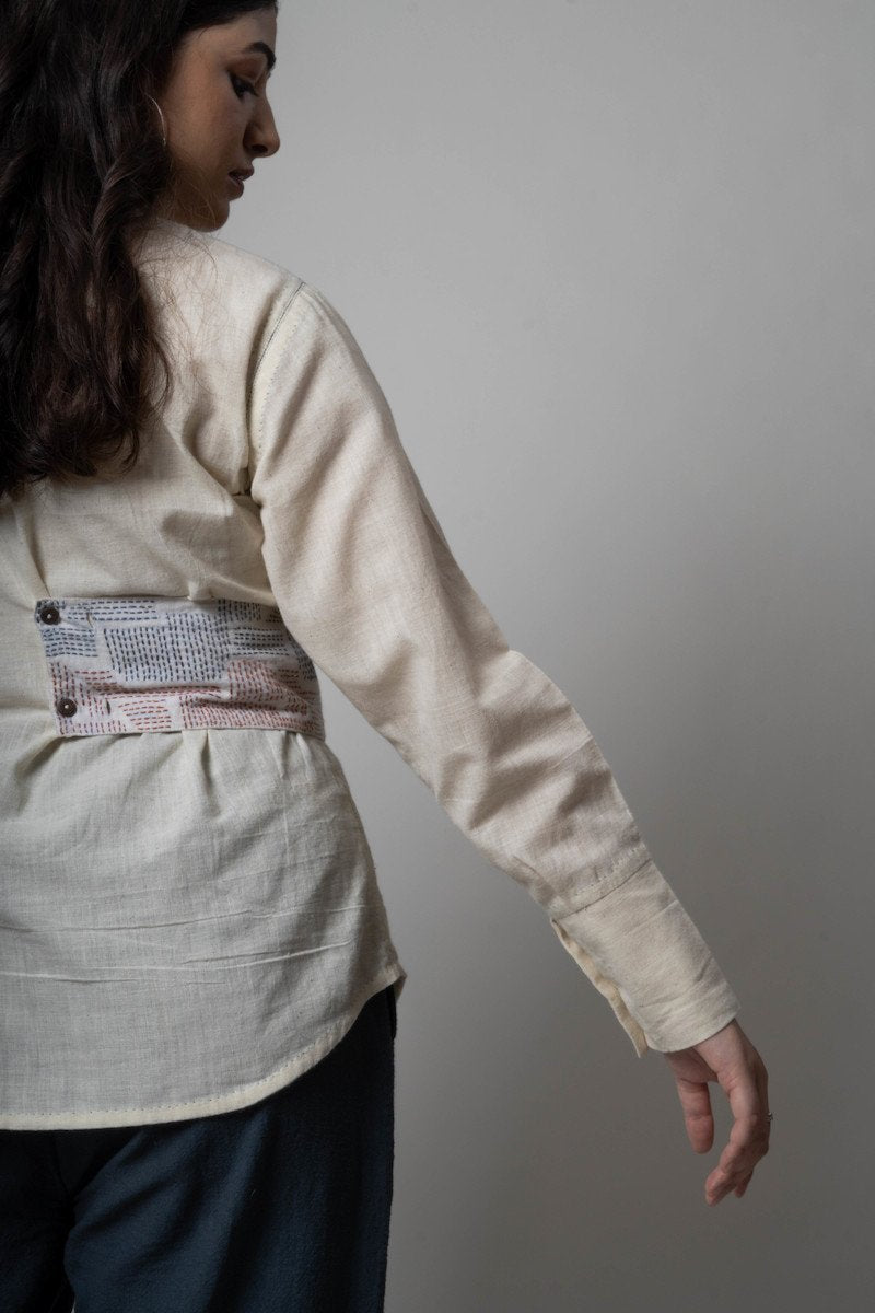 Buy Side Belt Shirt | Shop Verified Sustainable Womens Shirt on Brown Living™