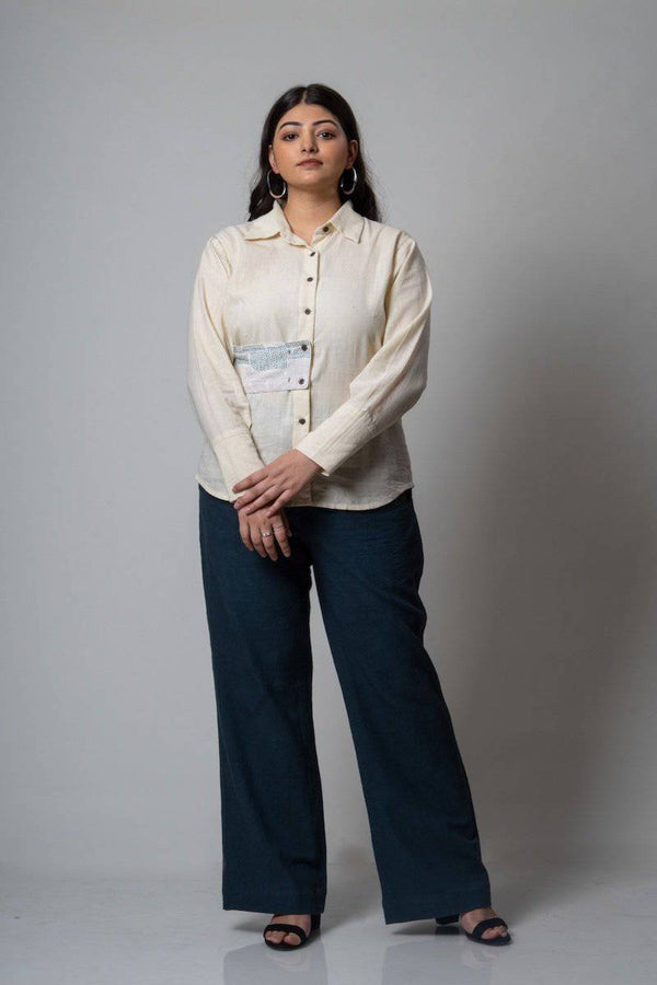 Buy Side Belt Shirt | Shop Verified Sustainable Womens Shirt on Brown Living™