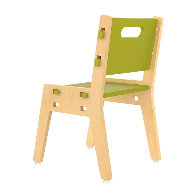 Buy Silver Peach Childrens Wooden Chair | Shop Verified Sustainable Decor & Artefacts on Brown Living™