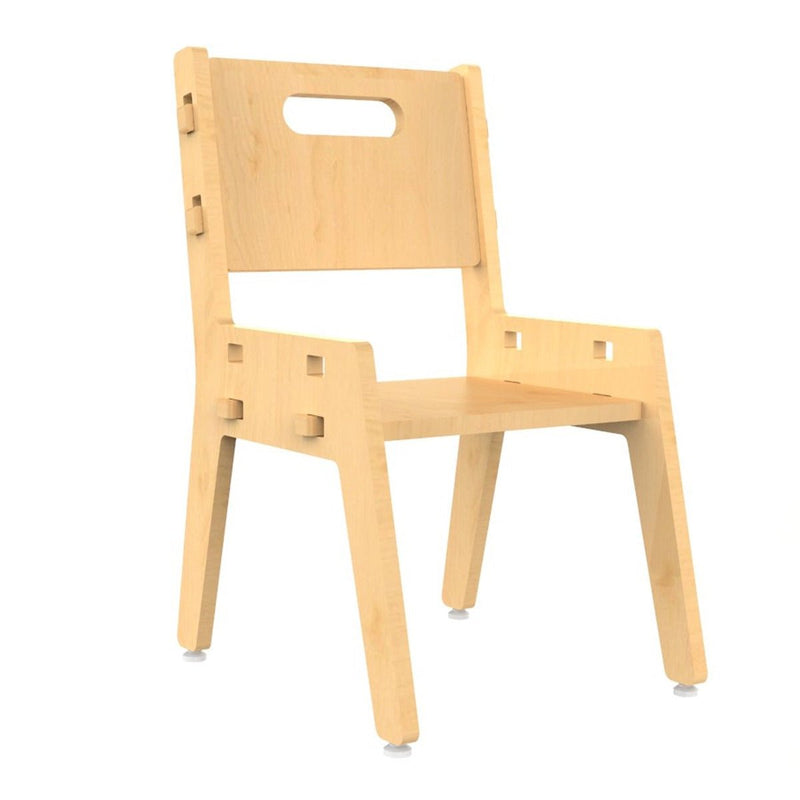 Buy Silver Peach Childrens Wooden Chair | Shop Verified Sustainable Decor & Artefacts on Brown Living™