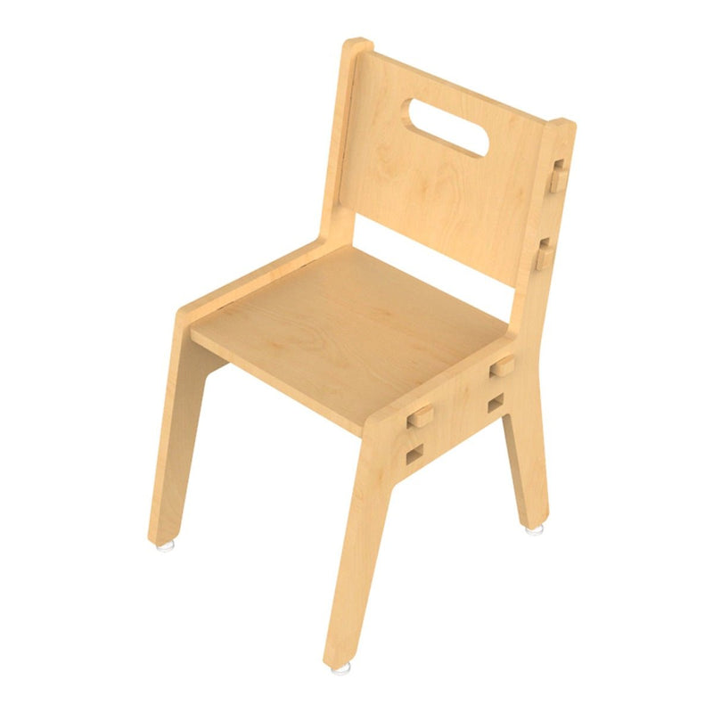 Buy Silver Peach Childrens Wooden Chair | Shop Verified Sustainable Decor & Artefacts on Brown Living™