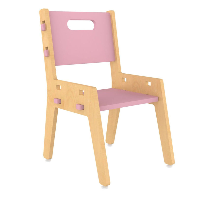 Buy Silver Peach Childrens Wooden Chair | Shop Verified Sustainable Decor & Artefacts on Brown Living™