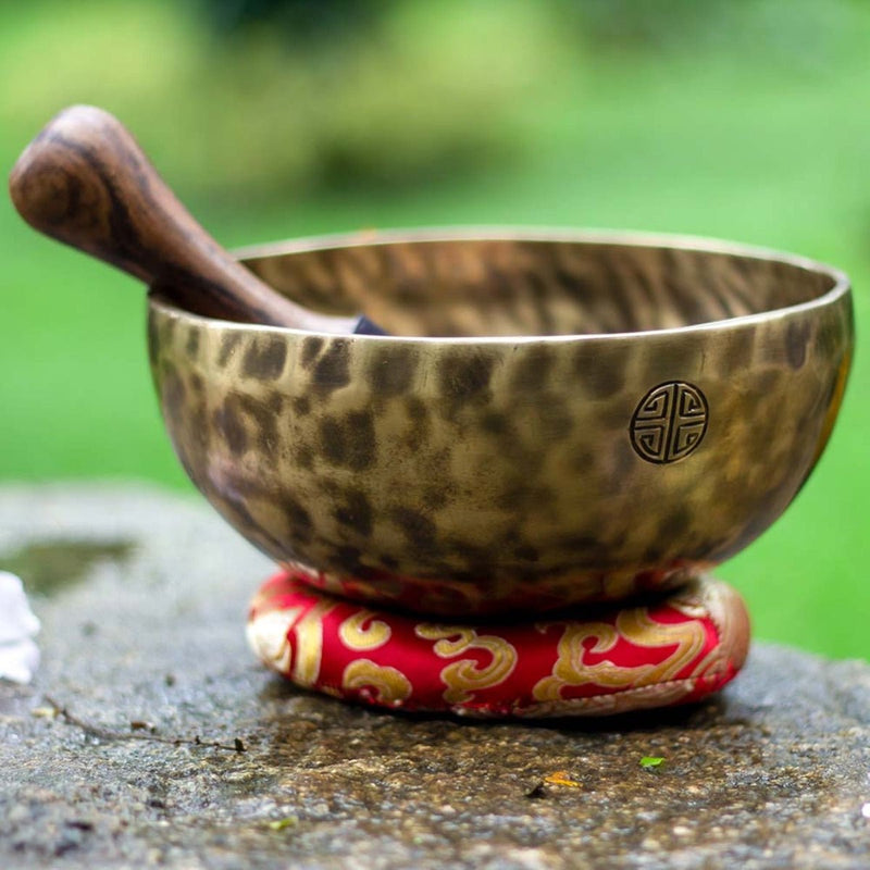 Buy Singing Bowl Handmade Full moon Singing Bowl- 8" | Shop Verified Sustainable Musical Instruments on Brown Living™