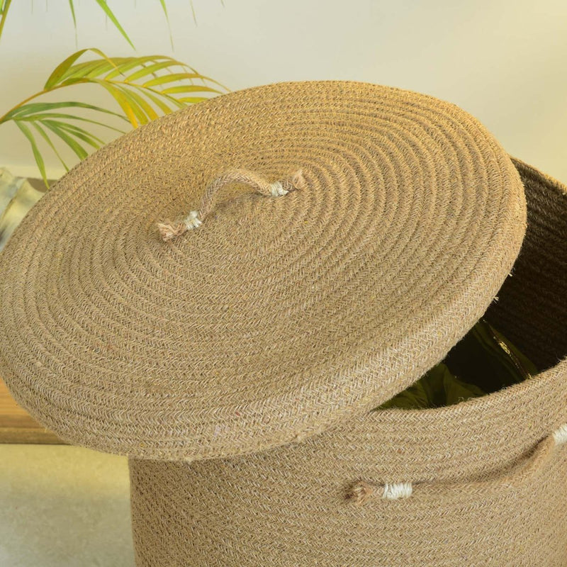 Buy Sisal Laundry Basket | Shop Verified Sustainable Baskets & Boxes on Brown Living™