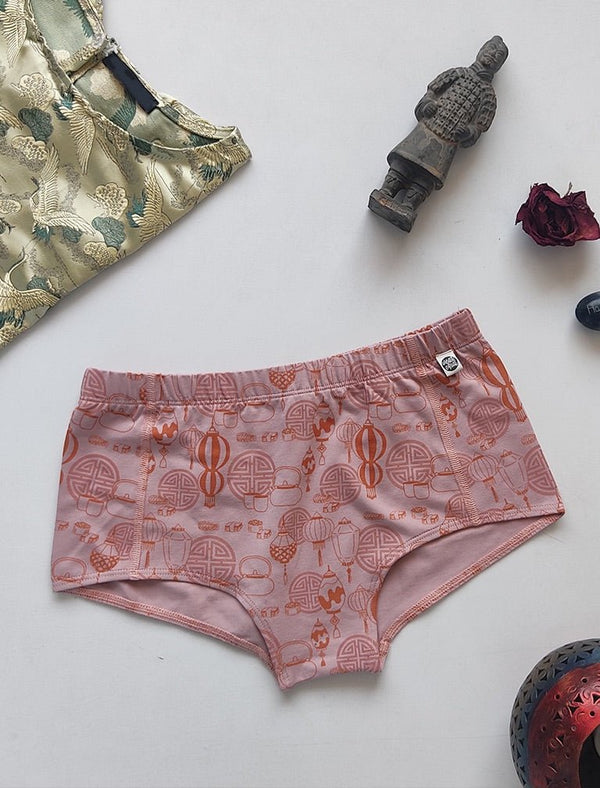 Sky Lantern Biowashed Organic Cotton Boy-Shorts | Verified Sustainable Womens Underwear on Brown Living™