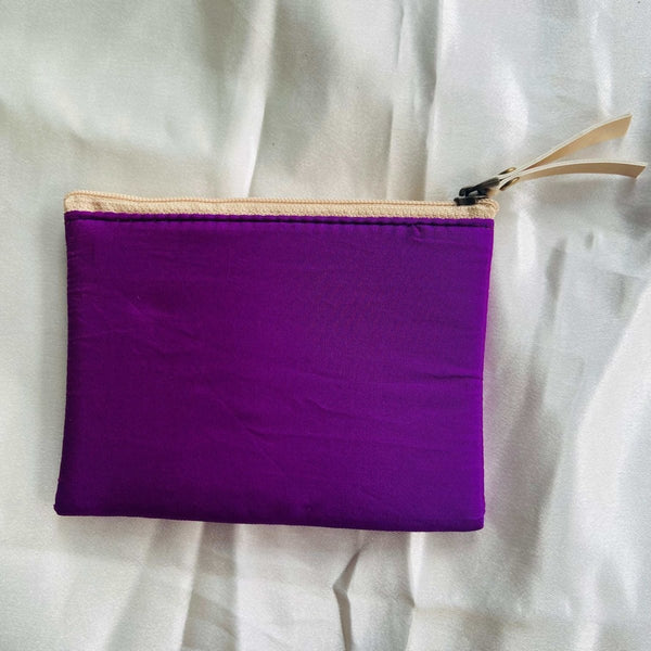 Buy Small zipper Pouches- Mini Wallets- Beautiful Dark Purple | Shop Verified Sustainable Travel Accessories on Brown Living™