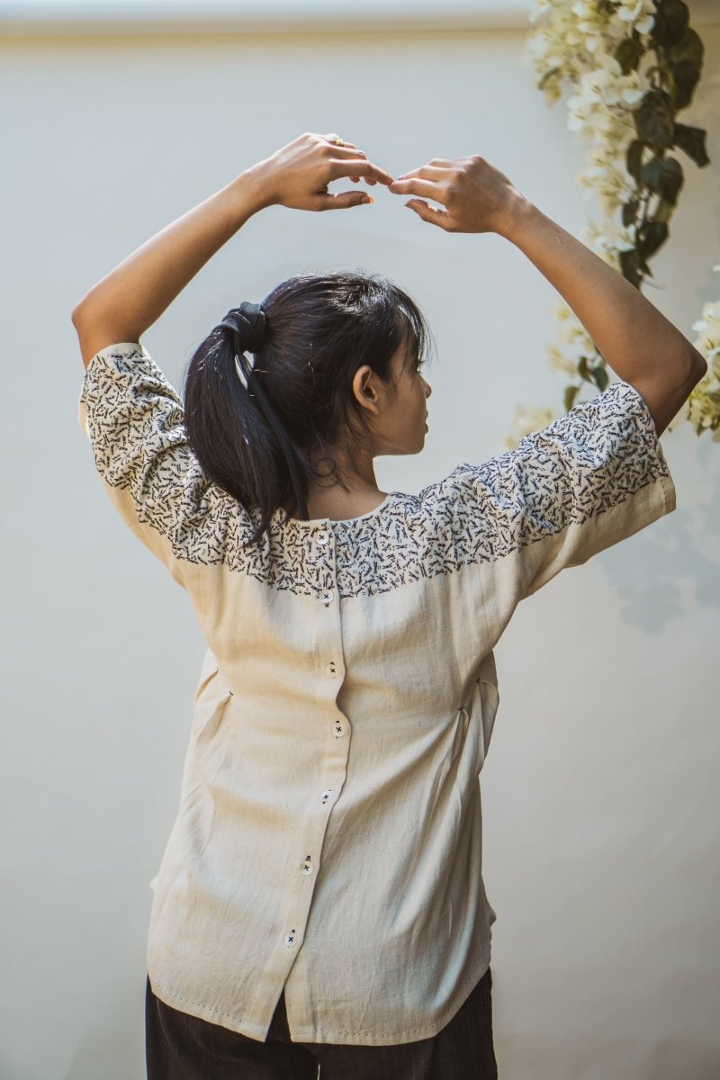 Buy Sonder Kimono Cotton Blouse | Shop Verified Sustainable Womens Blouse on Brown Living™