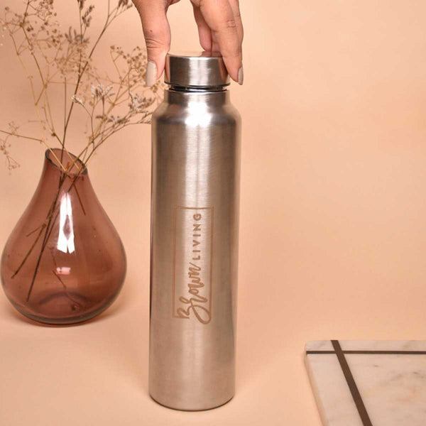 Stainless Steel Bottle | Easy Sip & Leak Proof | 1000ml | Verified Sustainable Bottles & Sippers on Brown Living™