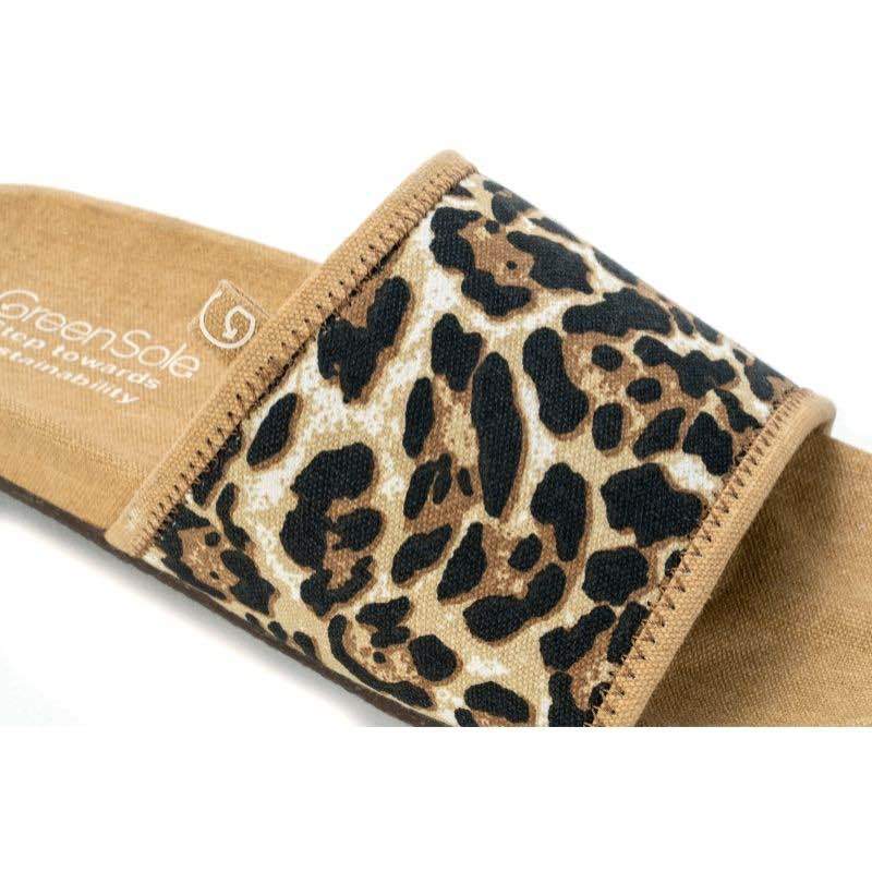 Buy Stella Cheetah Sustainable and Vegan Slides | Shop Verified Sustainable Womens Sliders on Brown Living™