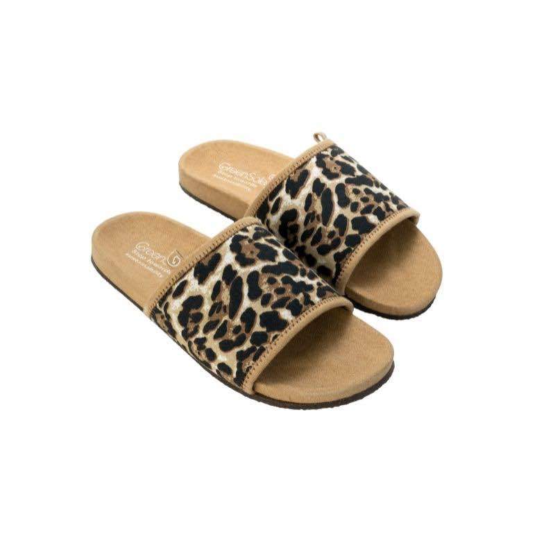 Buy Stella Cheetah Sustainable and Vegan Slides | Shop Verified Sustainable Womens Sliders on Brown Living™