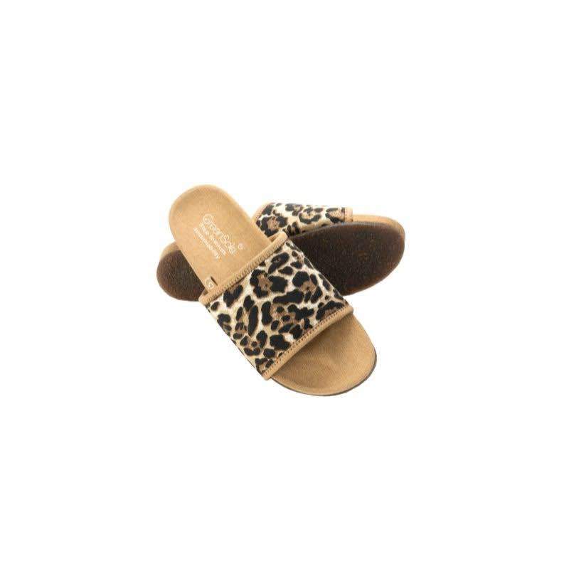 Buy Stella Cheetah Sustainable and Vegan Slides | Shop Verified Sustainable Womens Sliders on Brown Living™