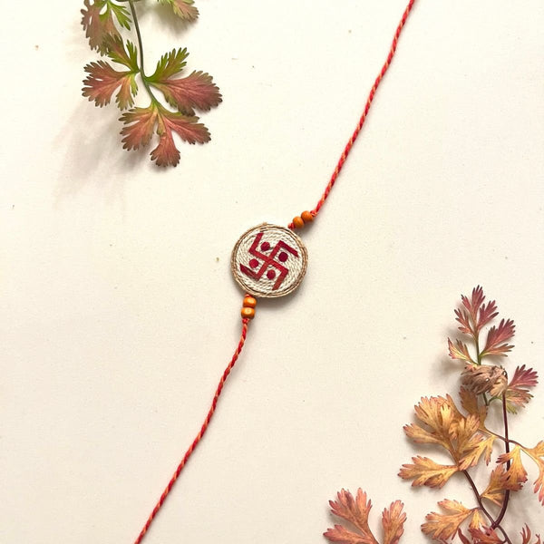 Buy Swastika Plantable Rakhi | Shop Verified Sustainable Rakhi on Brown Living™