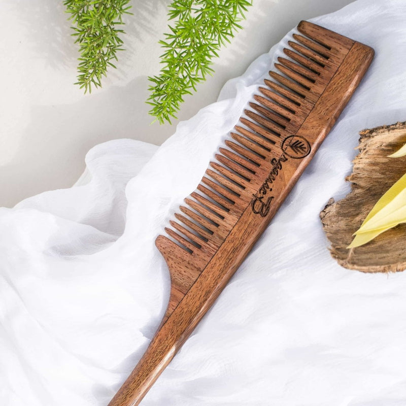 Buy Tail Rosewood/Sheesham Comb | Shop Verified Sustainable Hair Comb on Brown Living™