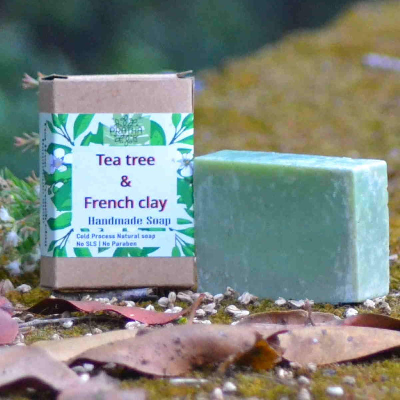 Buy Tea Tree & French Clay | Cold Process Handmade Soap | Shop Verified Sustainable Body Soap on Brown Living™