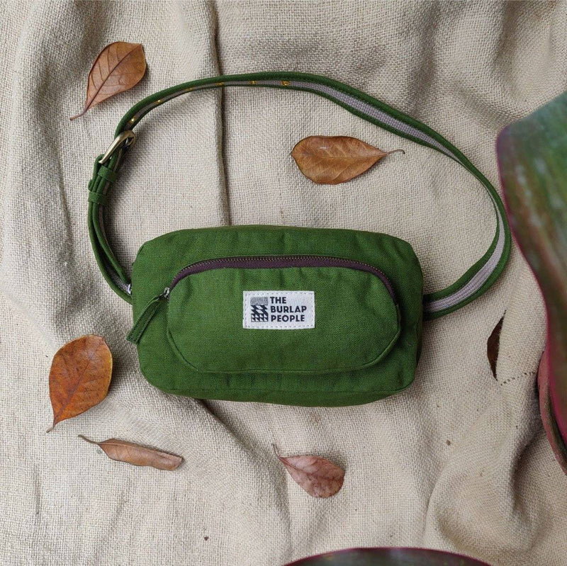 Buy The Travel Light Pack in Moss Green | Shop Verified Sustainable Fanny Packs on Brown Living™