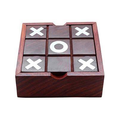 Buy Noughts and Crosses Tic Tac Toe Solitaire 2-in-1 Travel Board Game | Shop Verified Sustainable Learning & Educational Toys on Brown Living™