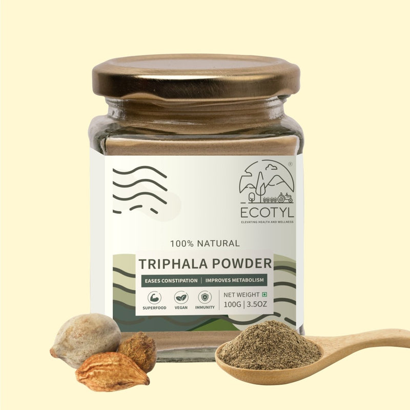 Buy Triphala Powder for Digestive Health & Immune System - 100g | Shop Verified Sustainable Powder Drink Mixes on Brown Living™