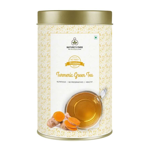 Buy Turmeric Green Tea Can (100 g) | Shop Verified Sustainable Tea on Brown Living™