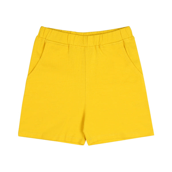 Unisex Organic Cotton Shorts- Dandelion Yellow | Verified Sustainable Kids Shorts on Brown Living™