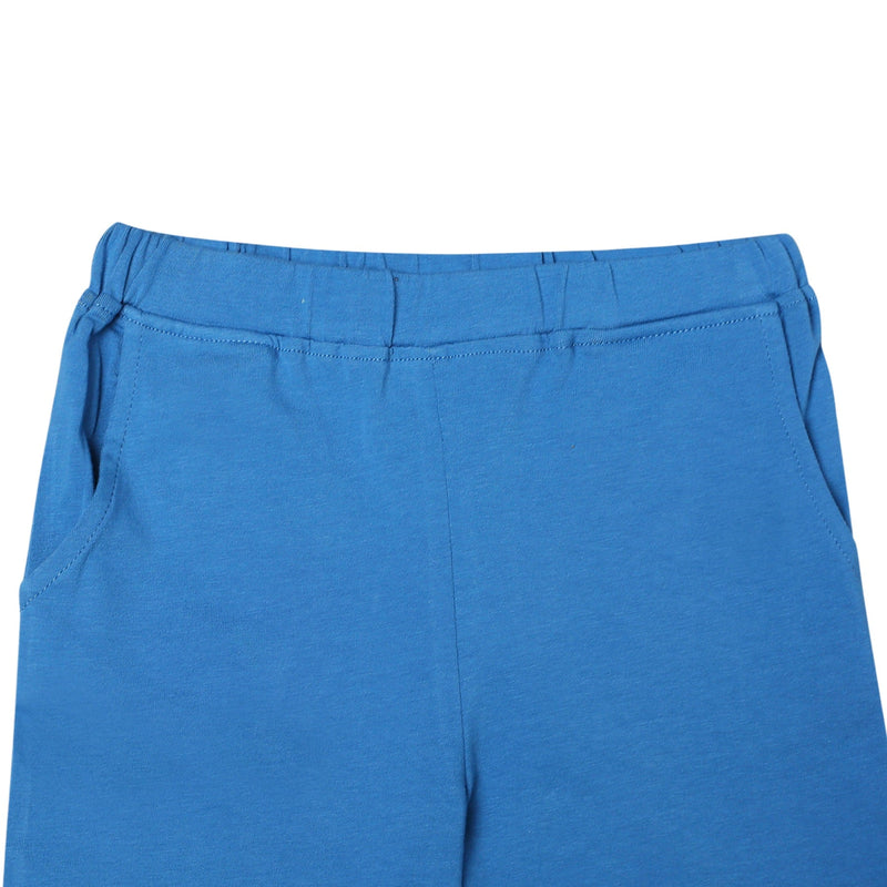 Unisex Organic Cotton Shorts- Deep Water Blue | Verified Sustainable Kids Shorts on Brown Living™