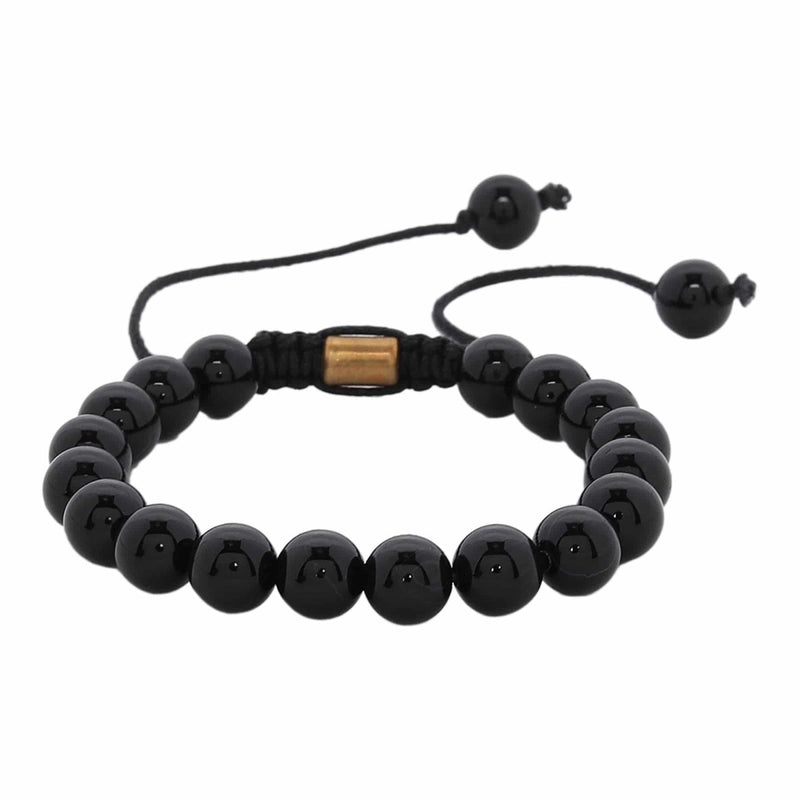 Buy Unisex Real Black Tourmaline Healing Bracelet - Black | Shop Verified Sustainable Womens Accessories on Brown Living™