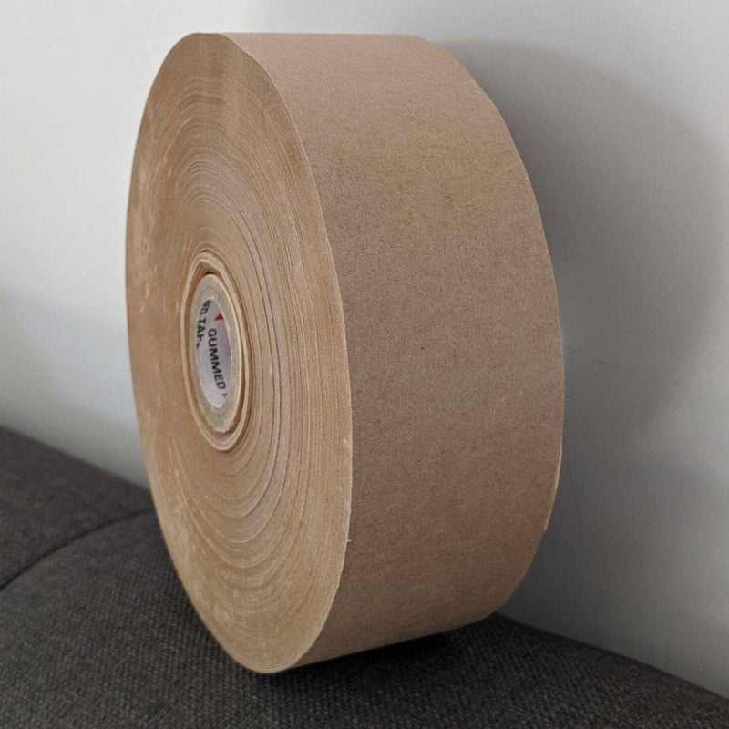 Buy Water Activated Plain Paper Tape - 48mm x 183 metres - Made with Kraft Paper & Plant Based Adhesive | Shop Verified Sustainable Packing Tape on Brown Living™