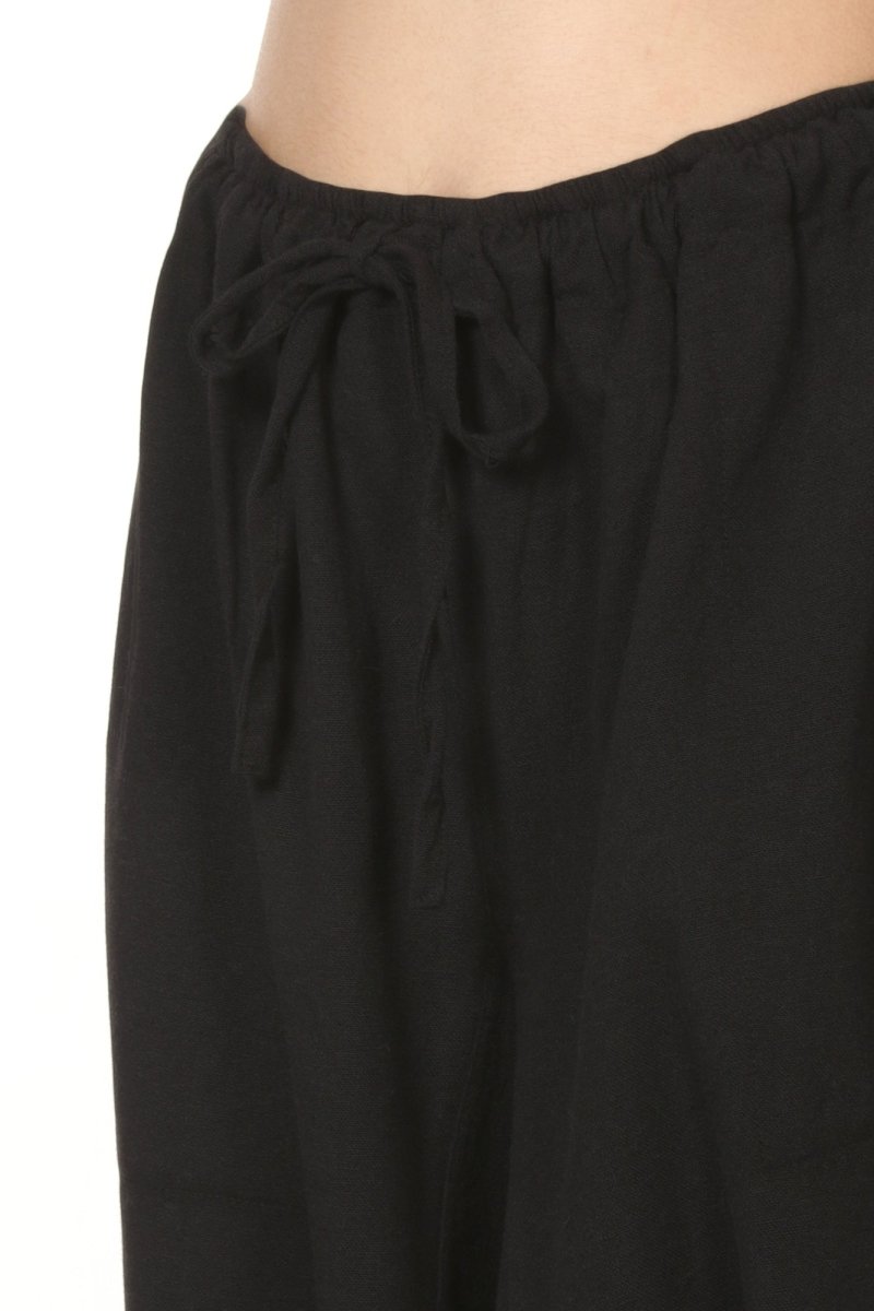 Buy Women's Harem Pant | Black | Fits Waist Size 28" to 36" | Shop Verified Sustainable Womens Pants on Brown Living™