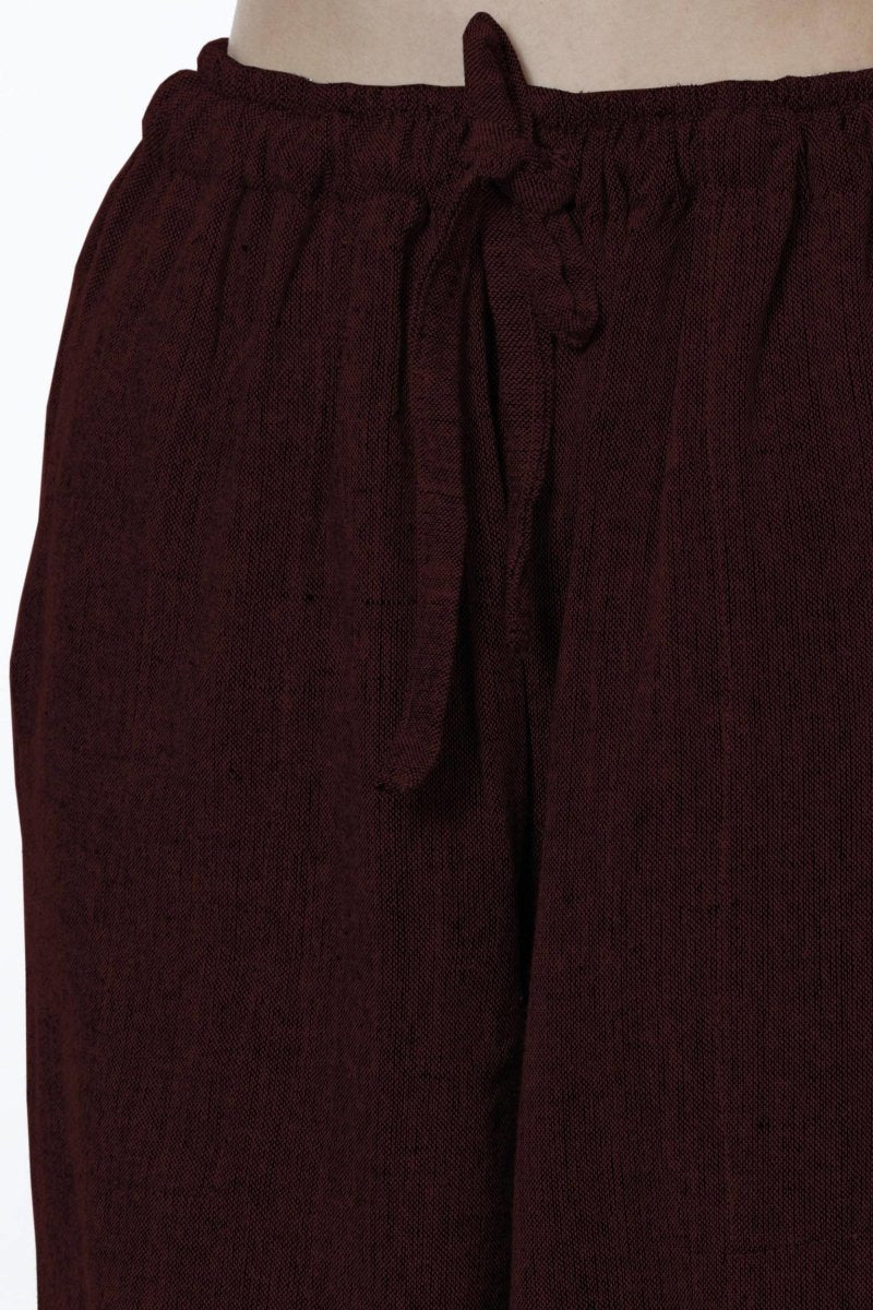 Buy Women's Harem Pant | Maroon | Fits Waist Size 28" to 36" | Shop Verified Sustainable Womens Pants on Brown Living™