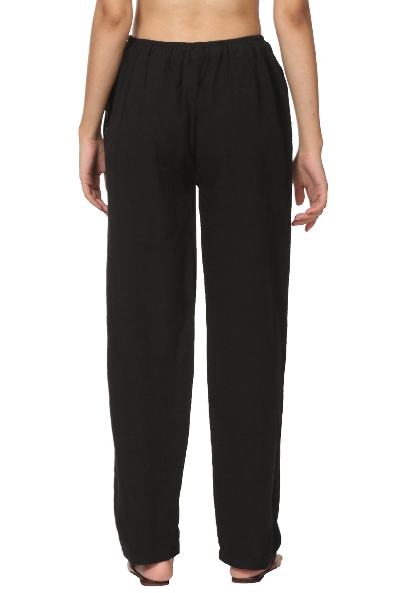 Buy Women's Lounge Pant | Black | Fits Waist Size 28" to 36" | Shop Verified Sustainable Womens Pants on Brown Living™