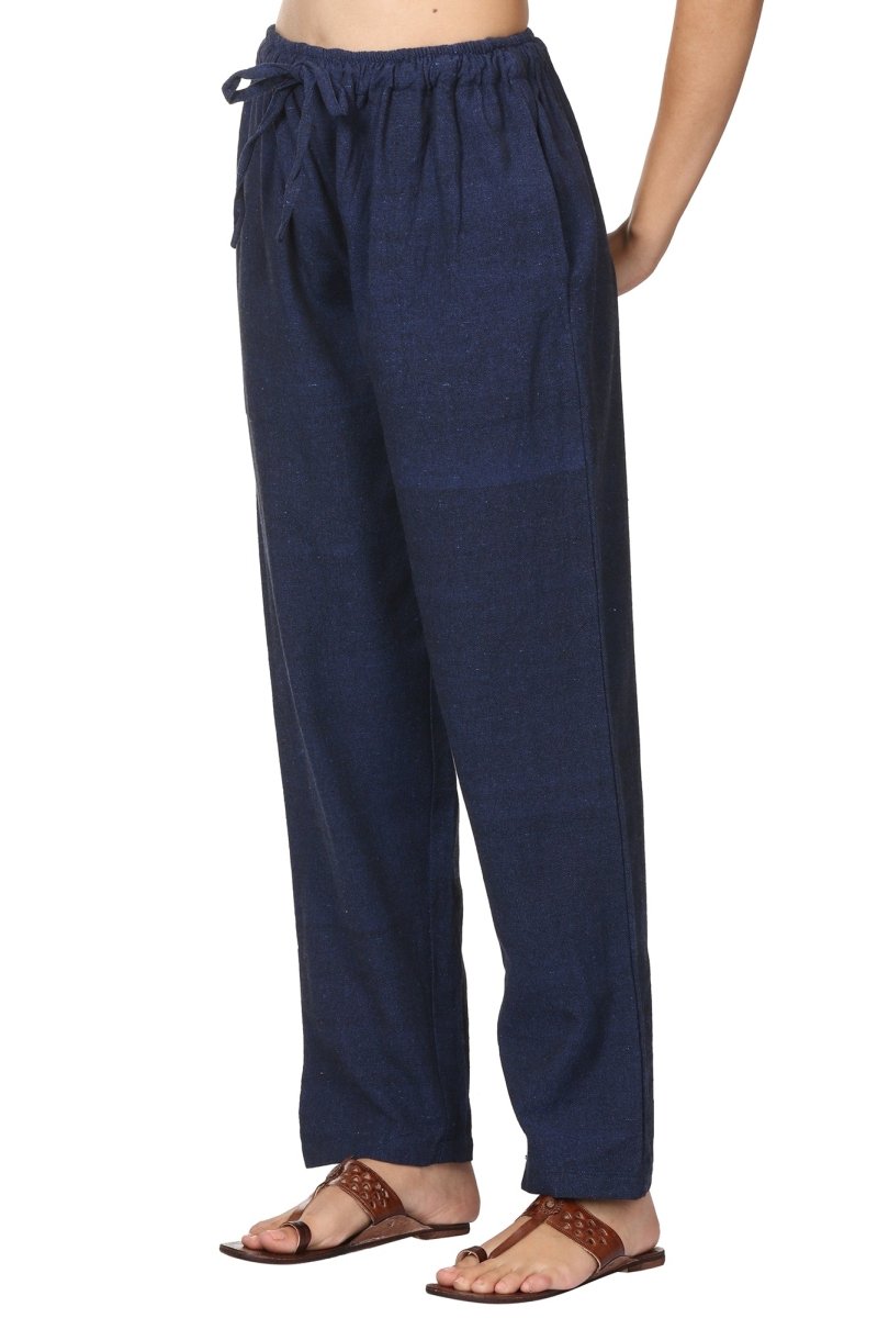 Buy Women's Lounge Pant | Dark Blue | Fits Waist Size 28" to 36" | Shop Verified Sustainable Womens Pants on Brown Living™