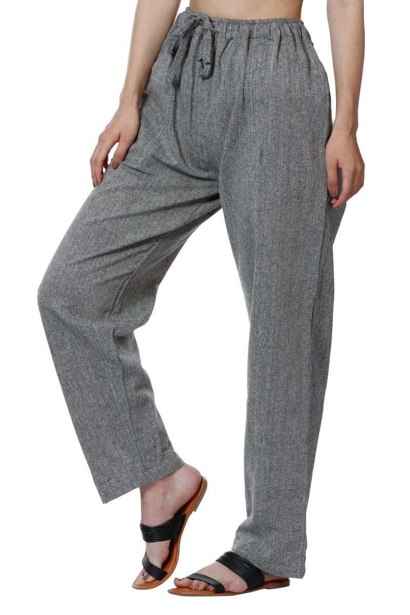 Buy Women's Lounge Pants | Grey | Fits Waist Size 28" to 36" | Shop Verified Sustainable Womens Pyjama on Brown Living™