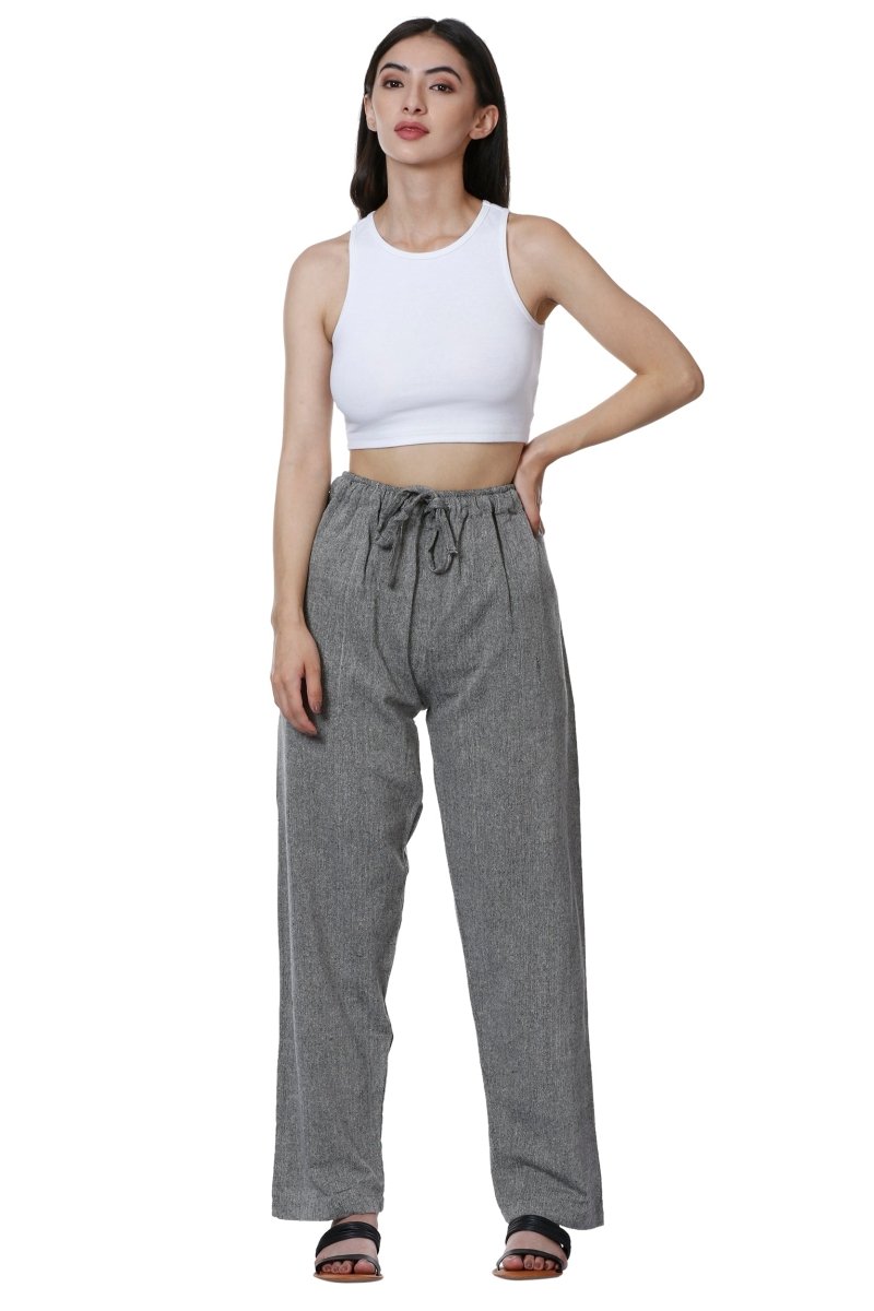 Buy Women's Lounge Pants | Grey | Fits Waist Size 28" to 36" | Shop Verified Sustainable Womens Pyjama on Brown Living™