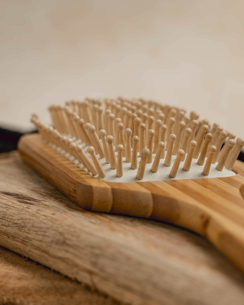 Buy Wooden Bristle Paddle Brush | Bamboo Hair Brush | Shop Verified Sustainable Hair Brush on Brown Living™