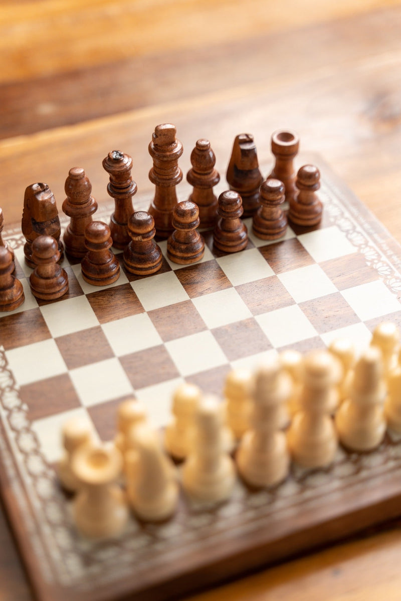 Wooden Chess Board Game | Verified Sustainable Learning & Educational Toys on Brown Living™