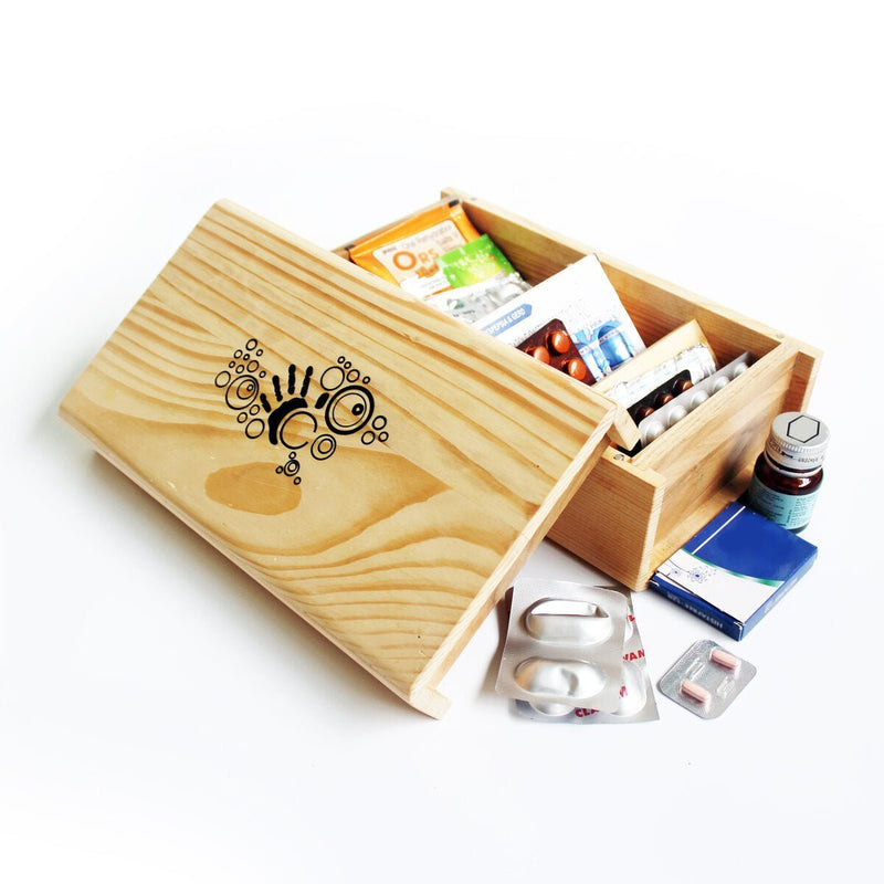 Buy Wooden Medicine / Utility / Asset Box | Shop Verified Sustainable Organisers on Brown Living™