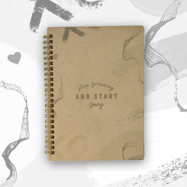 Buy Wooden Sustainable Recycled Diary 1 | A5 Size | 102 Pages | Shop Verified Sustainable Notebooks & Notepads on Brown Living™