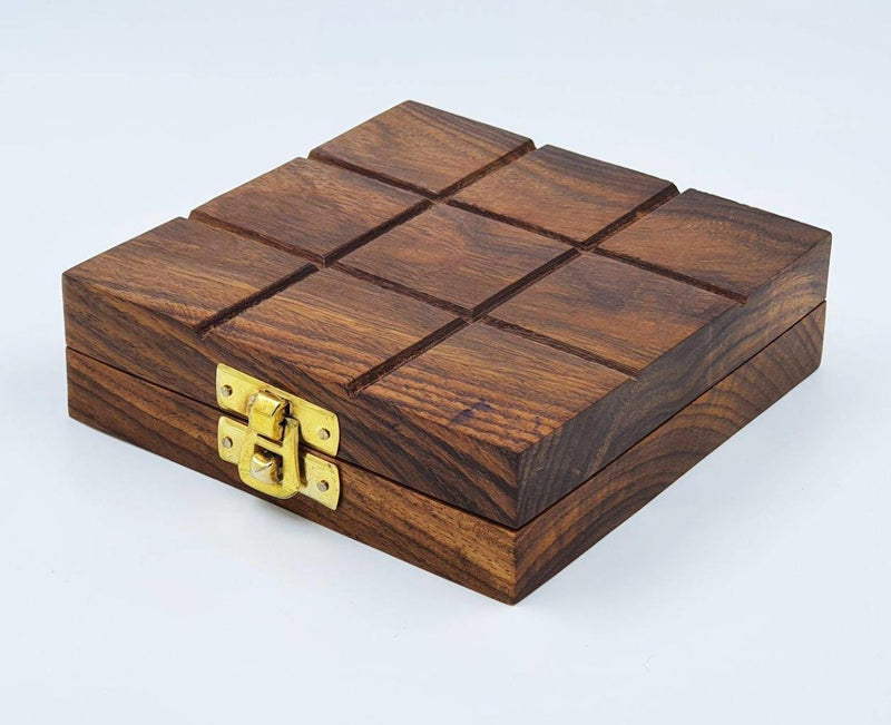 Buy Wooden Tic Tac Toe & Solitaire Board Game | Travel Board Game | Shop Verified Sustainable Learning & Educational Toys on Brown Living™