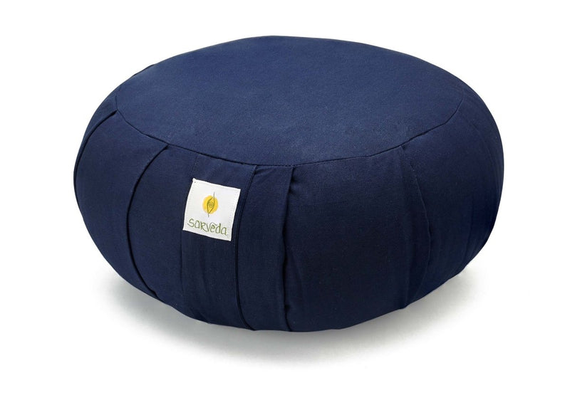 Buy Zafu Cushion for Meditation and Yoga Practise made from Organic Cotton | Round | Shop Verified Sustainable Yoga Block on Brown Living™