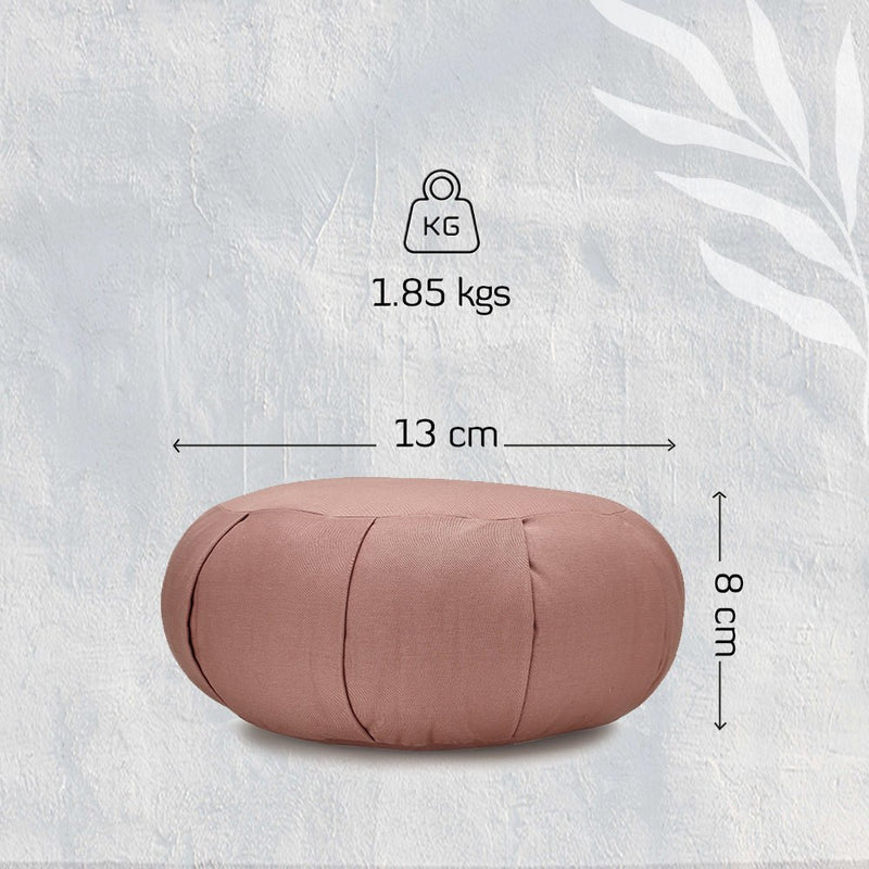 Buy Zafu Cushion for Meditation and Yoga Practise made from Organic Cotton | Round | Shop Verified Sustainable Yoga Block on Brown Living™